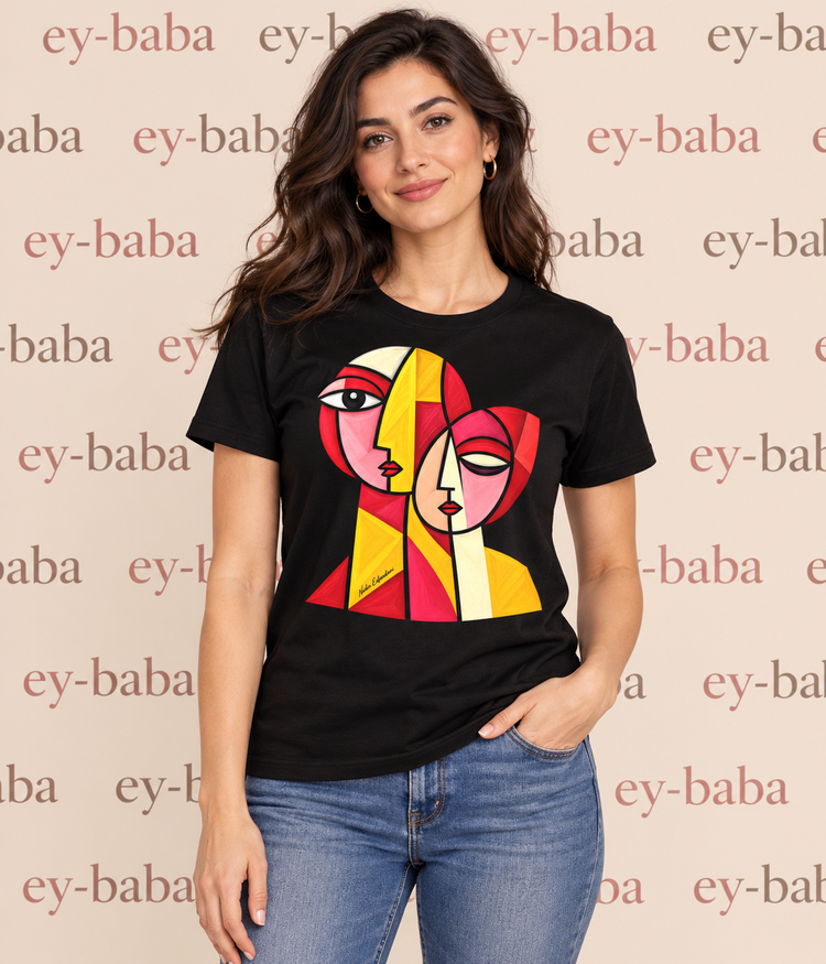 Crimson Duo – Women's T-Shirt by Nadia Esfandiari