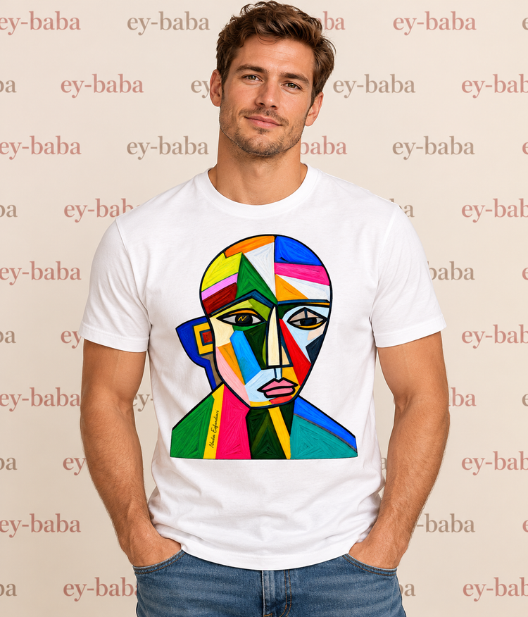 Colourful Portrait – Men's T-Shirt by Nadia Esfandiari