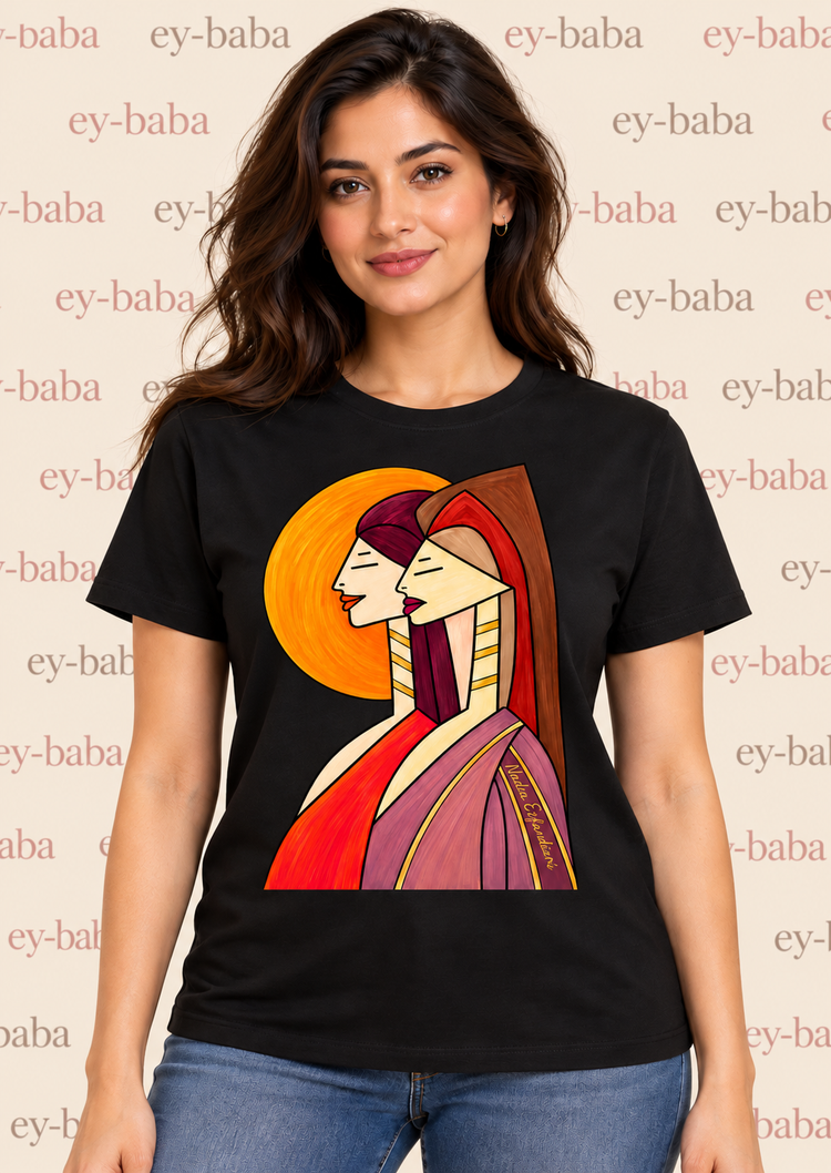 Golden Duo – Women's T-Shirt by Nadia Esfandiari